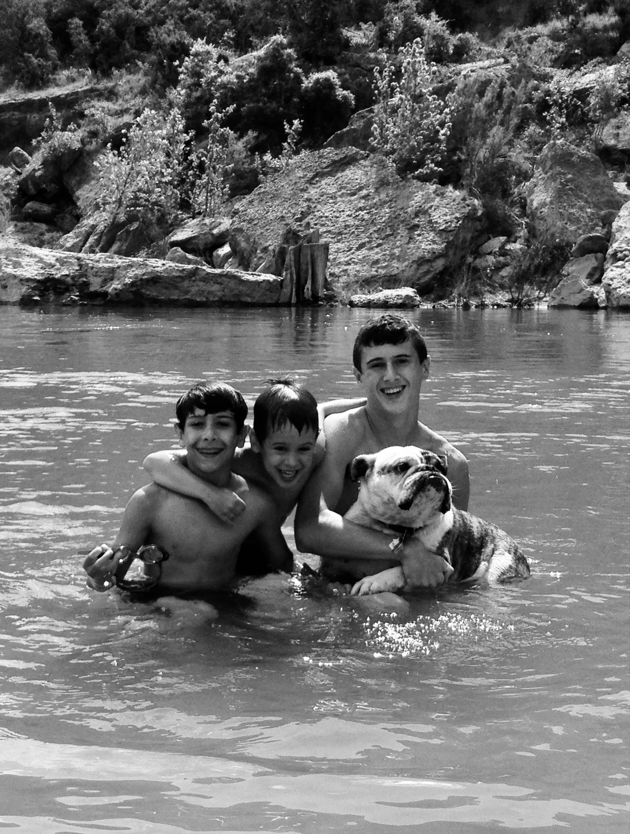 The three Kinnett brothers as kids